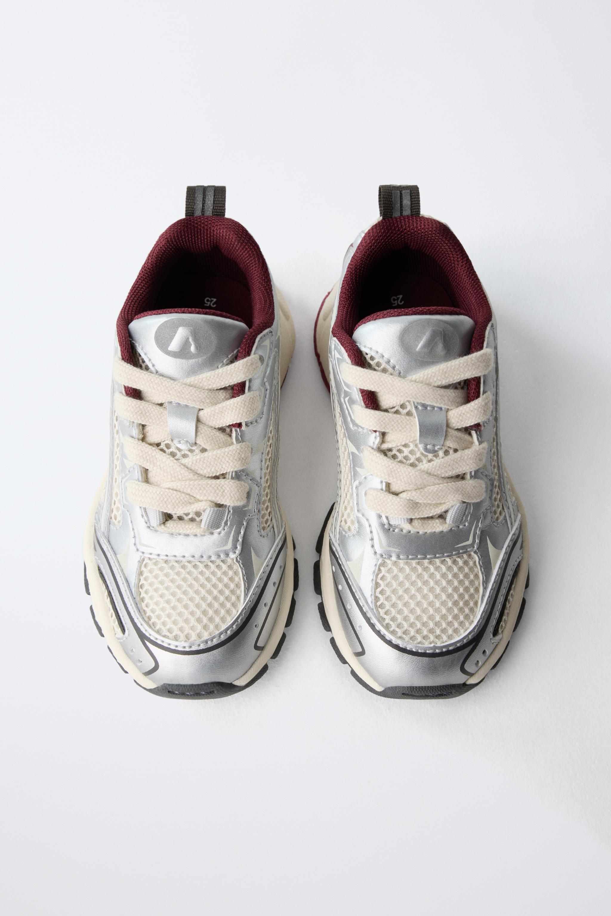 METALLIC ATHLETIC SNEAKERS